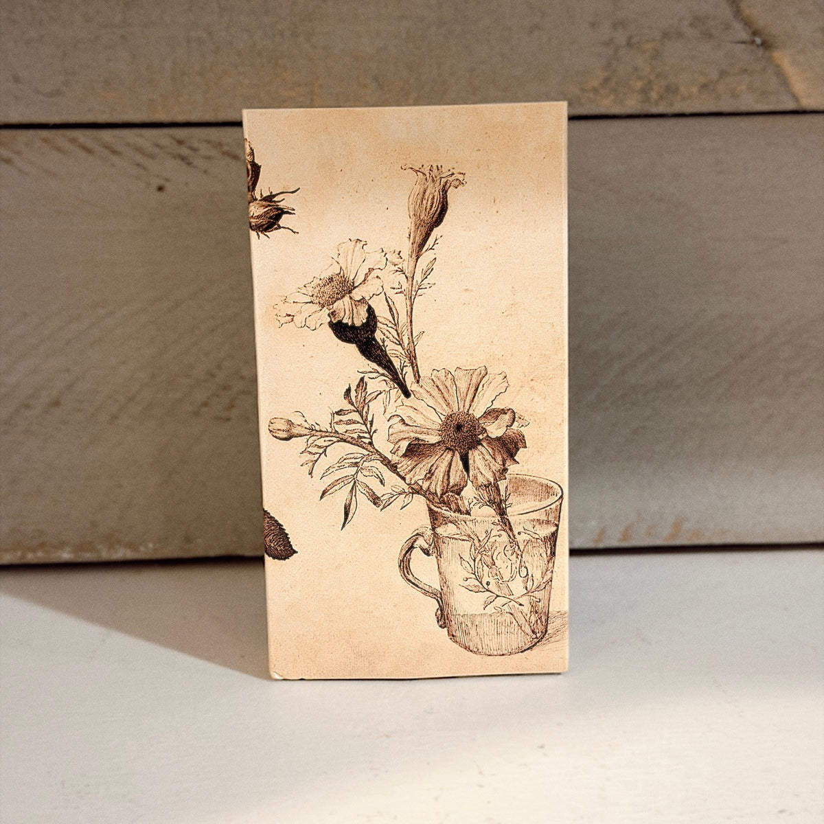 Black Floral | Vintage Matchbox