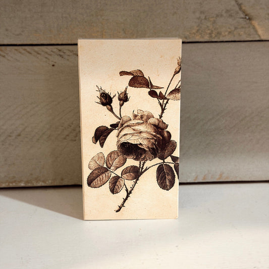Black Floral | Vintage Matchbox